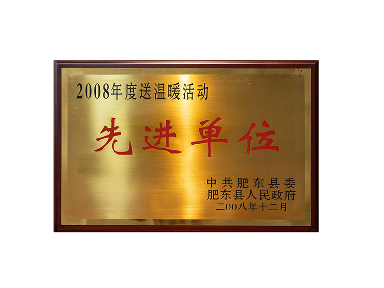 2008年度送溫暖活動先進單位