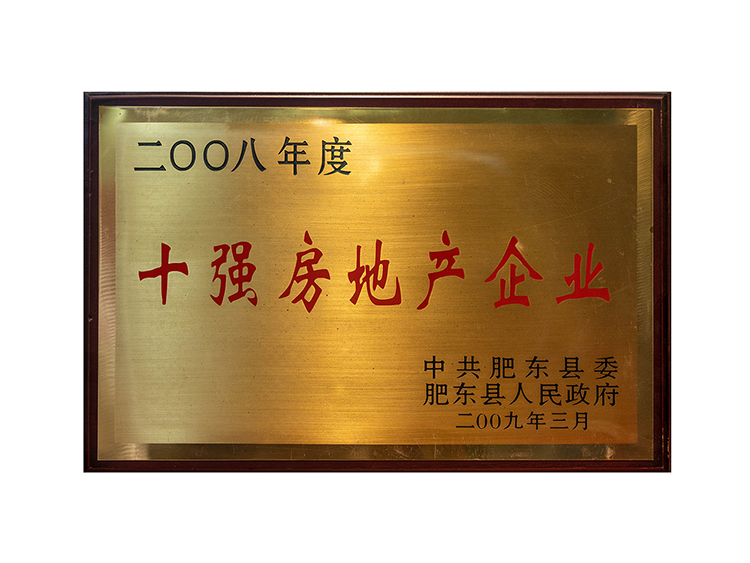 2008年度十強房地產(chǎn)企業(yè)