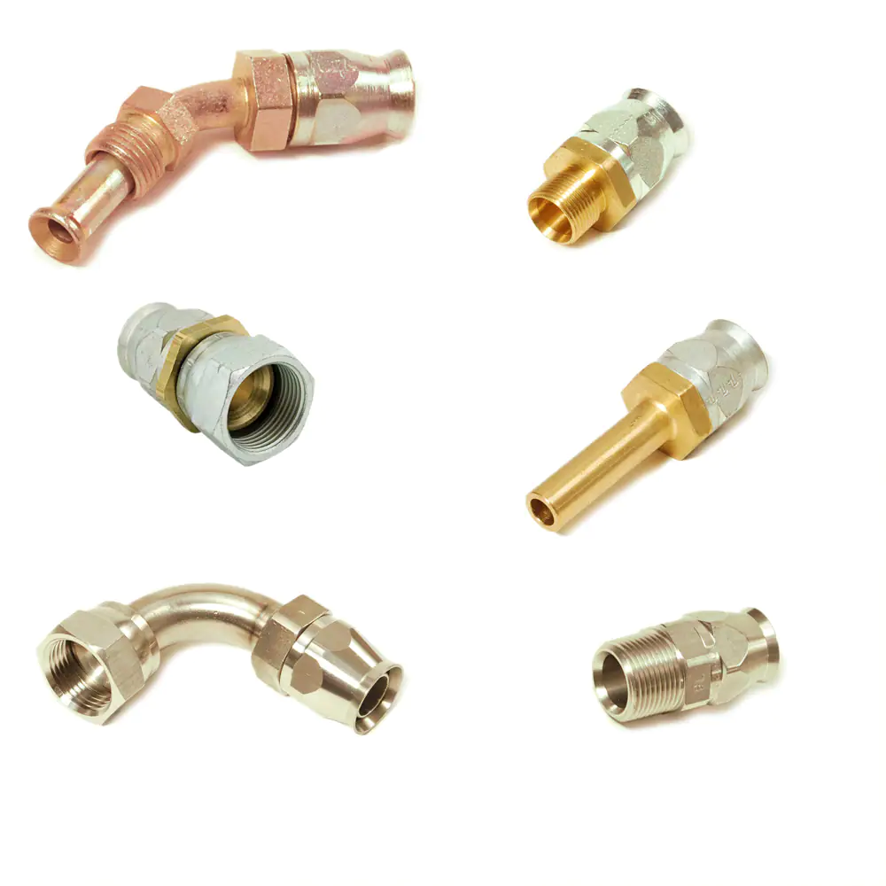 派克90系列，現(xiàn)場可拆式軟管接頭，用于PTFE 軟管連接